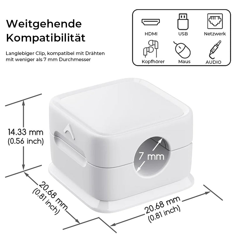 CableEase™ | Magnetisk kabelopbevaring (6 stk.)