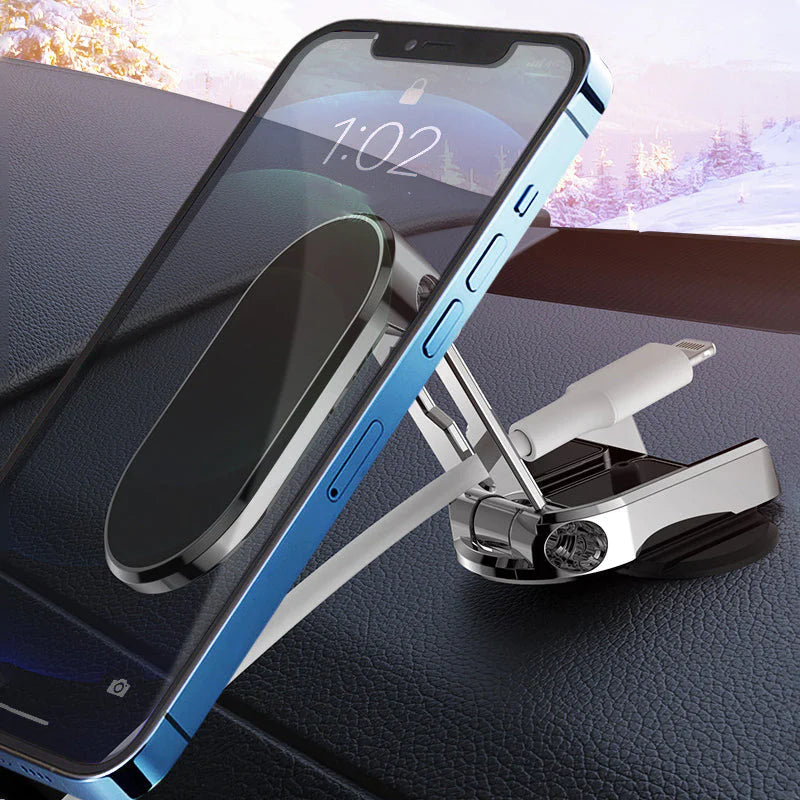 SmartMagnetic™ | Foldbar biltelefonholder i metal