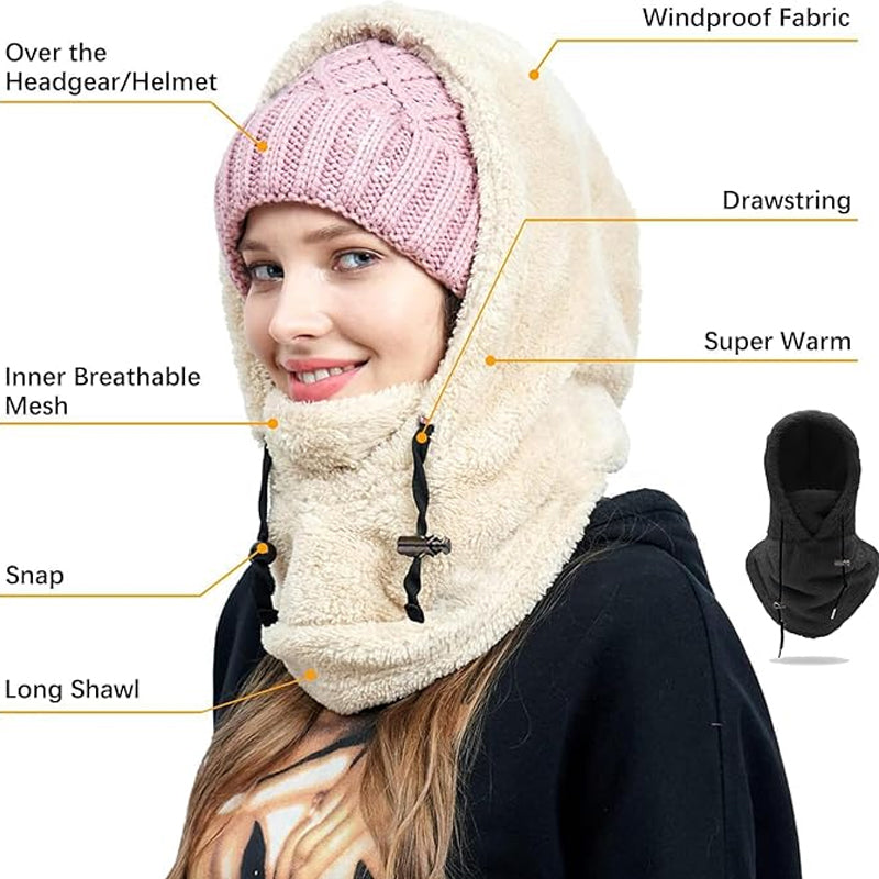 SkiMask™ | Skimaske med sherpa-hætte