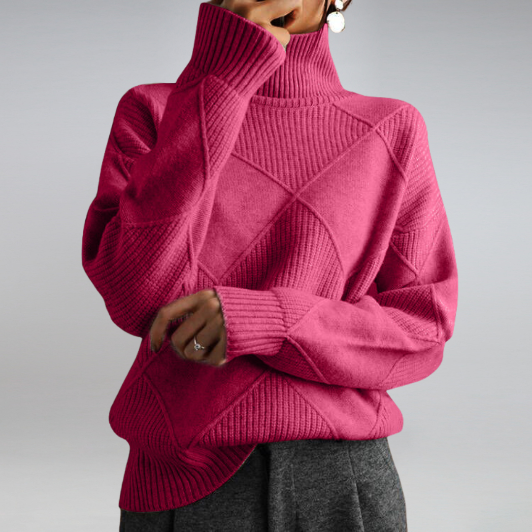 Ella | Cashmere Rullekrave Sweater