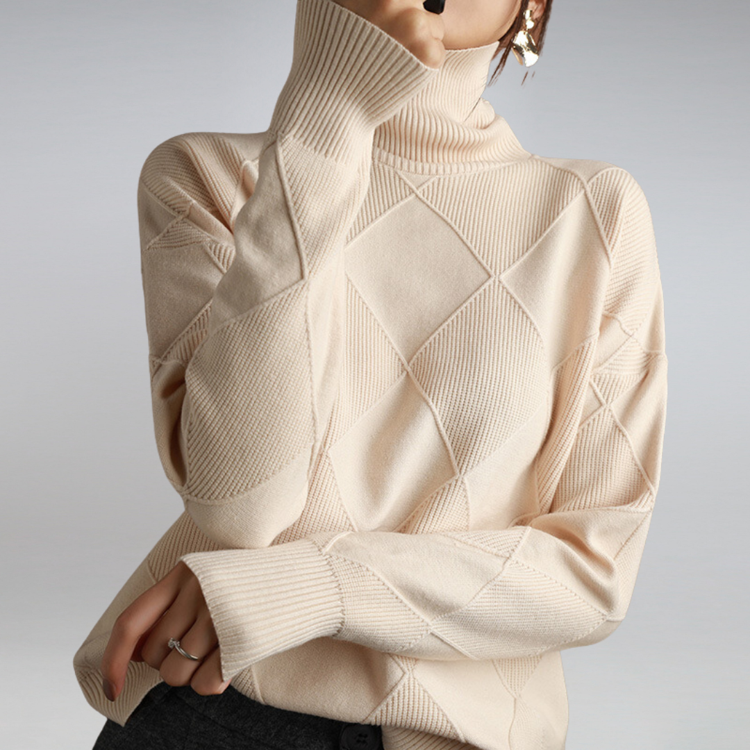 Ella | Cashmere Rullekrave Sweater