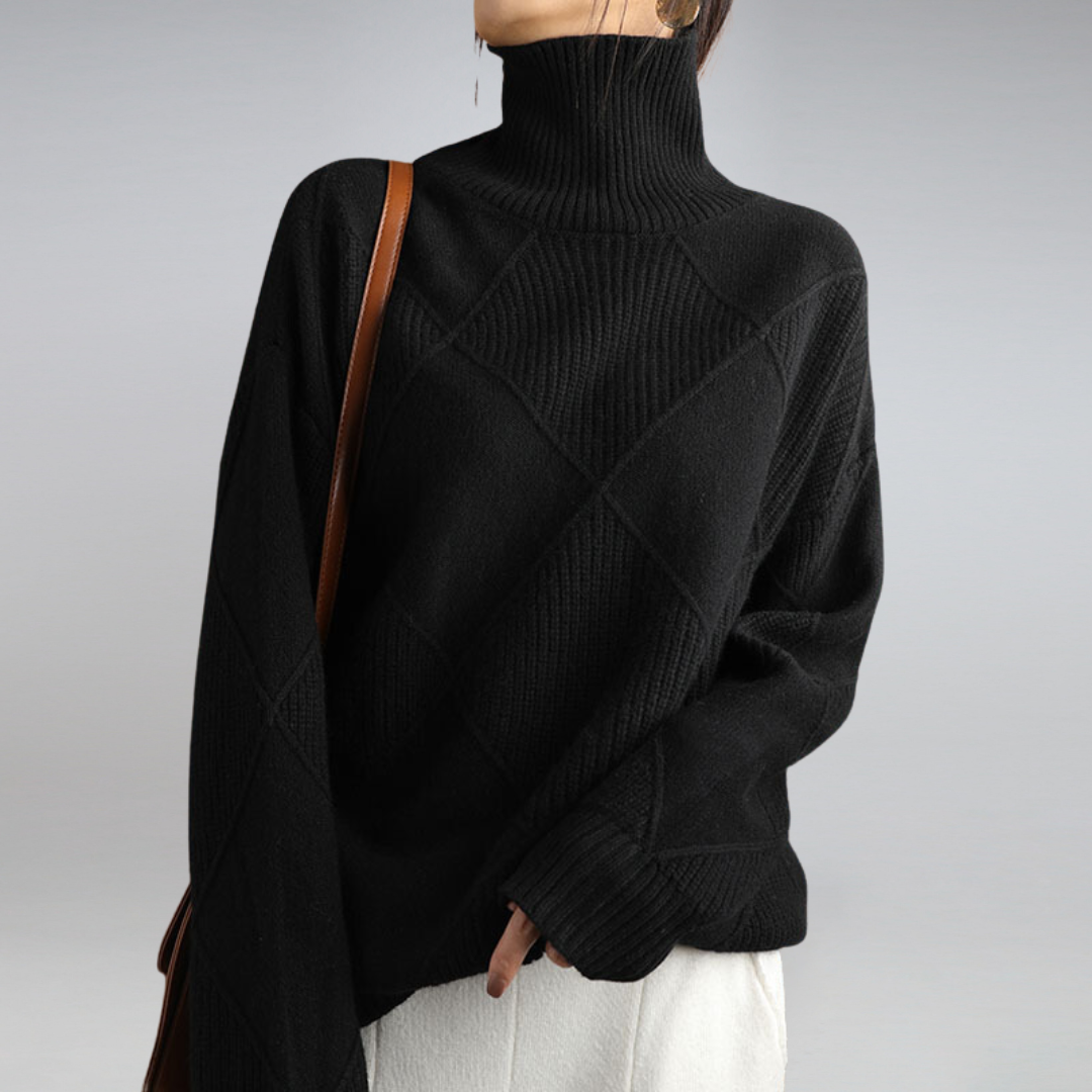 Ella | Cashmere Rullekrave Sweater