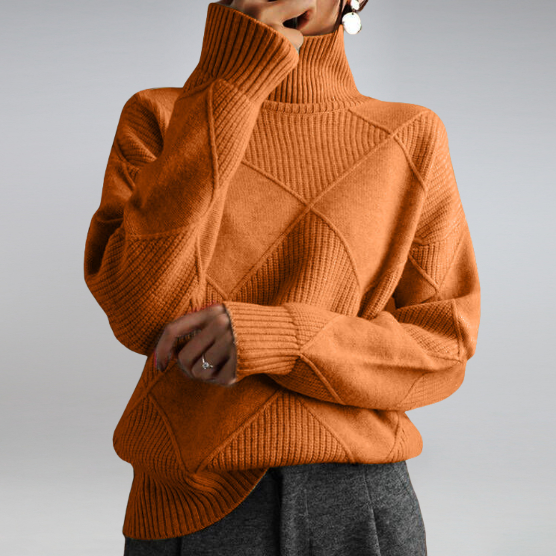 Ella | Cashmere Rullekrave Sweater