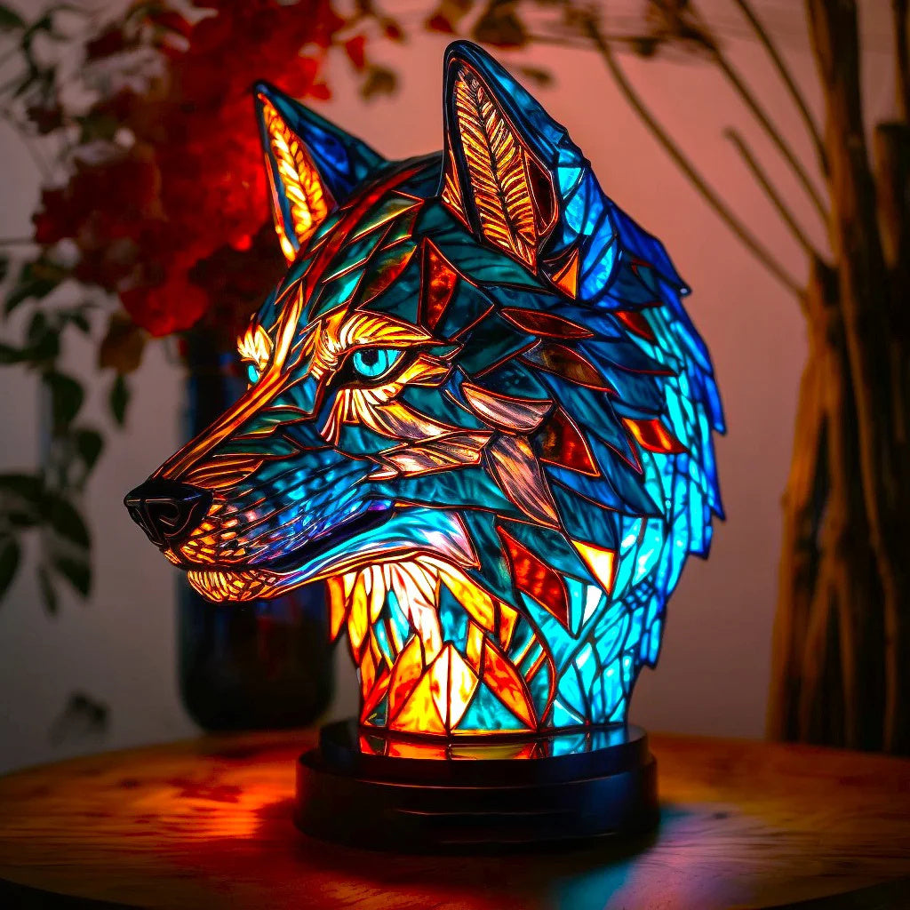 50% RABAT | ARTWORK™ - Lampe med dyr i farvet glas [Sidste dags rabat].