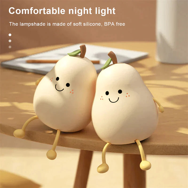 Pear Lamp™ | 1+1 GRATIS genopladelig dæmpbar touch-lampe med 7 forskellige farver!