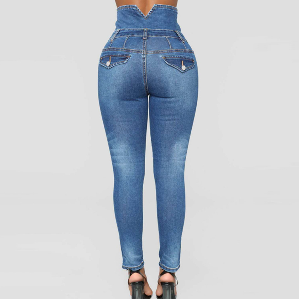 Adira - Elegant High-Waisted Skinny Bukser til Damer