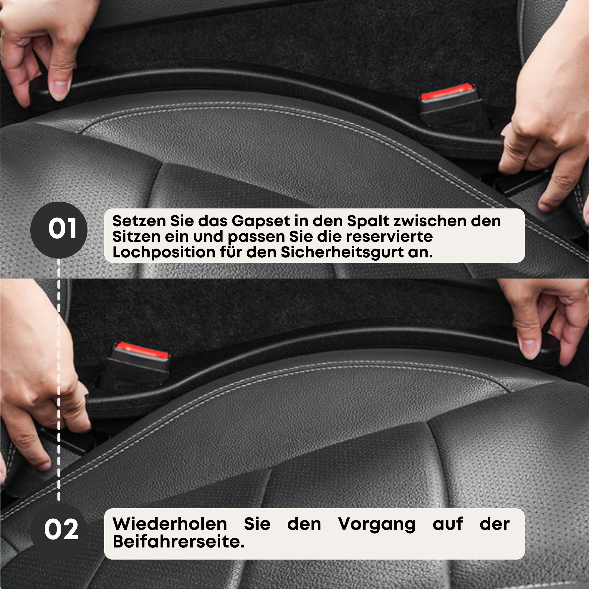 Gapset™ strips til udfyldning af huller i autostole | 1+1 GRATIS (2 stk.)