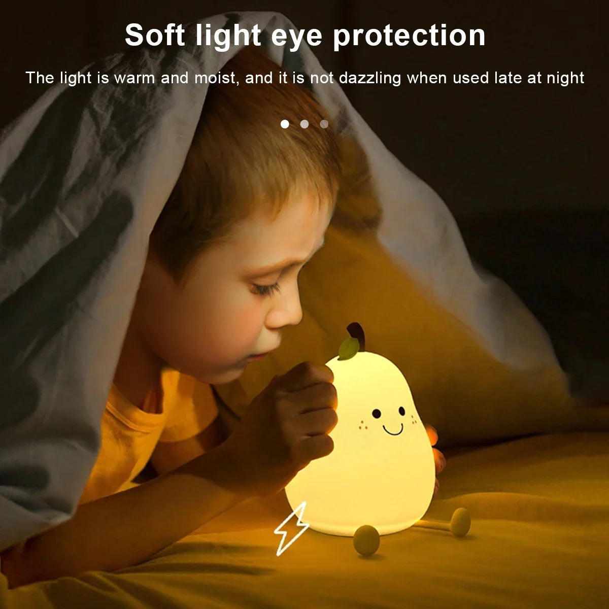 Pear Lamp™ | 1+1 GRATIS genopladelig dæmpbar touch-lampe med 7 forskellige farver!