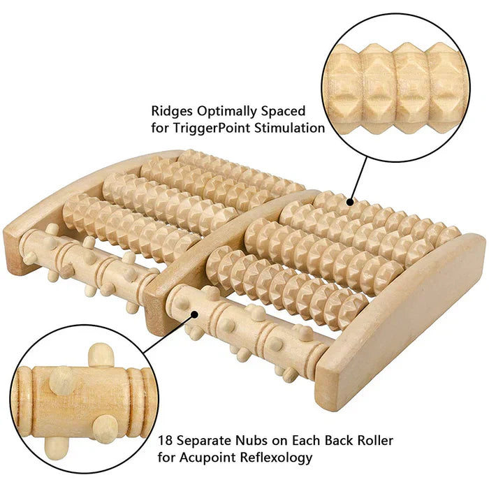 FootMassager™ | Fodrulle i træ