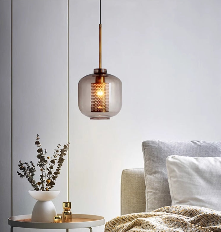 Florale | Elegant Glasloftlampe med Blomsterdesign