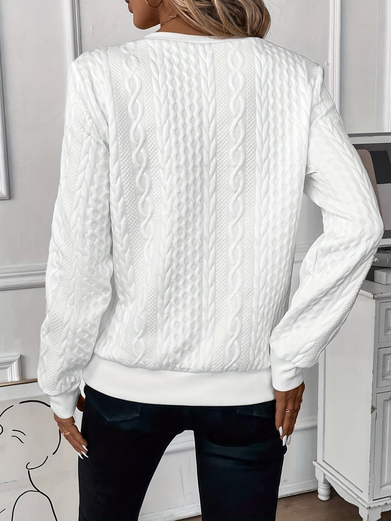 Abrie Sweater™ | Kabelstrikket sweater med halv lynlås til kvinder