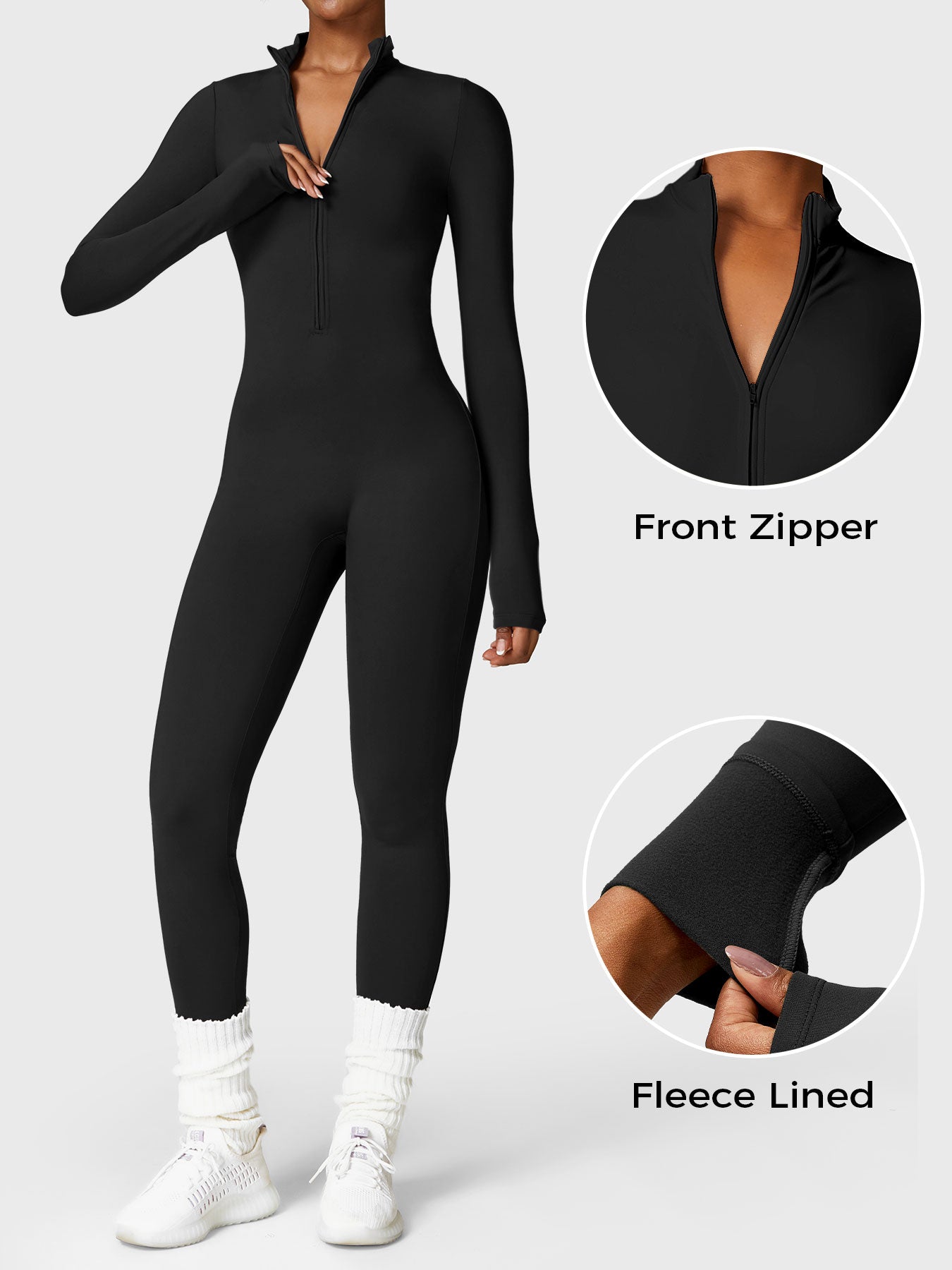 GymElite Fleece Jumpsuit